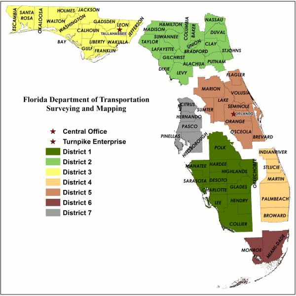 Surveying And Mapping Districts